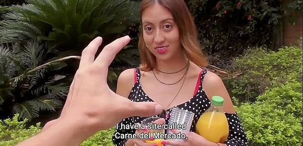  CARNE DEL MERCADO - Devora Robles - Latina Linda Rides Cock On Cam